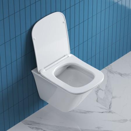 Унитаз подвесной безободковый BelBagno MARMI BB052CHR/BB052SC