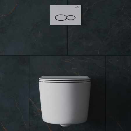 Подвесной унитаз RoxenBath Simple Compact 530120-01 Rimless Soft Close