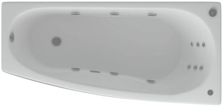 Акриловая ванна Aquatek Пандора 160x75 PAN160-0000053 правая, фронтальный и боковой экраны