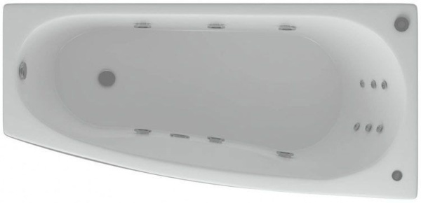 Акриловая ванна Aquatek Пандора 160x75 PAN160-0000053 правая, фронтальный и боковой экраны