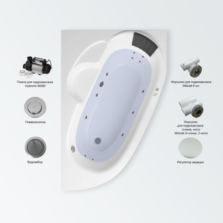 Гидромассажный комплект 4 в 1 Lavinia Boho Bell Pro 36098H00