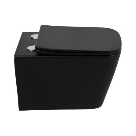 Унитаз подвесной безободковый BelBagno ARDENTE-C, черный BB3202CHR-MB/BB3202SC-MB