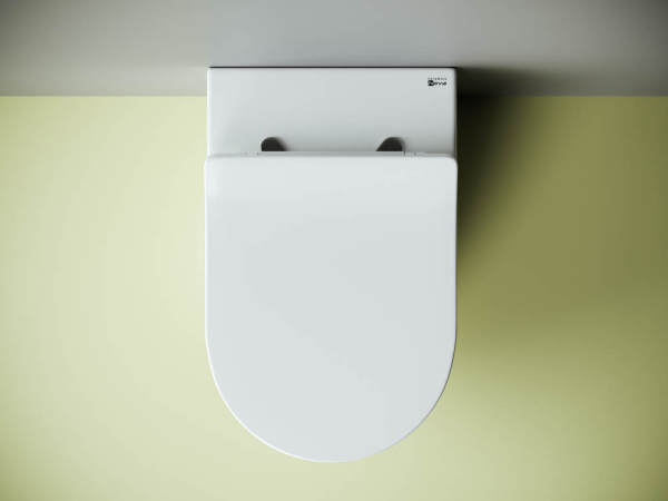 Напольный приставной унитаз Ceramicanova Metropol Rimless, Белый, CN4004