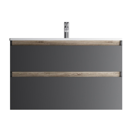 M85AFHX1002BM X-Joy База под раковину AM.PM, подвесная, 100 см, 2 ящика, черный матовый