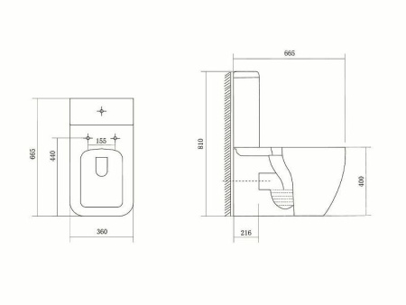 Унитаз-компакт Aquatek ЛИБРА безободковый AQ1263-00