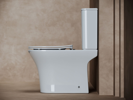 Напольный унитаз с бачком Ceramicanova Fortuna Rimless, Белый, CN9001