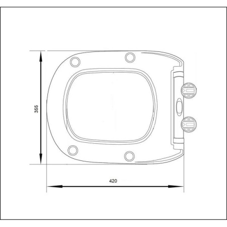 Сидение MARMOLADA, MARMOLADA Aria дюропласт с микролифтом и креплениями Cerutti SPA CT8161