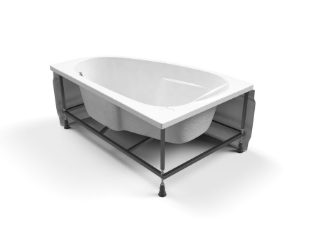Акриловая ванна с фронтальной панелью и каркасом Cersanit JOANNA 140x90 правая 63335 + 63360 + K-RW-JOANNA*140n