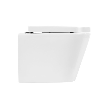 Унитаз подвесной безободковый BelBagno FLAY-R BB053CHR/BB865SC