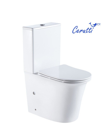 Унитаз-компакт AVISIO напольный безободковый Cerutti SPA CT8459