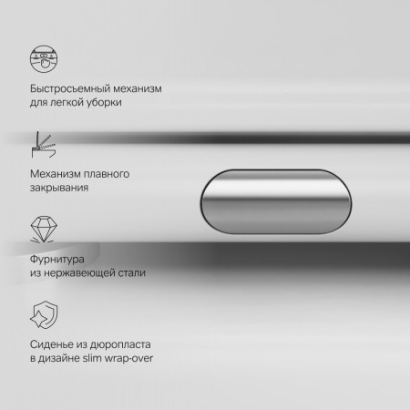 C901701SC Gem Подвесной унитаз AM.PM FlashClean с сиденьем микролифт