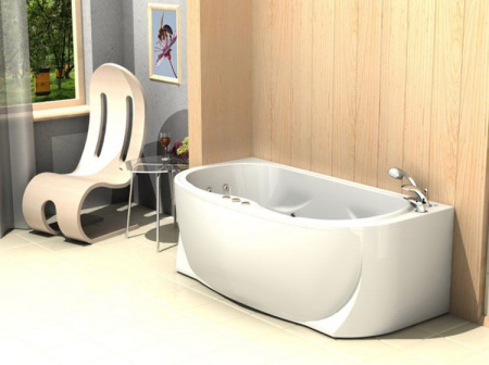 Акриловая ванна Aquatek Мелисса 180x95 MEL180-0000011 фронтальный и боковые экраны