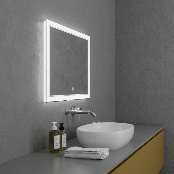 Зеркало Grossman SIRIUS 1210080 (1000x800x45) LED с сенсорным выключателем