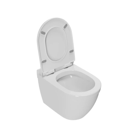 Унитаз подвесной безободковый Bauedge Mif PRO NT0002-PRO, белый