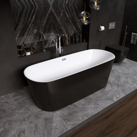 Ванна отдельностоящая Grossman GR-2601 Black (70x170x60)
