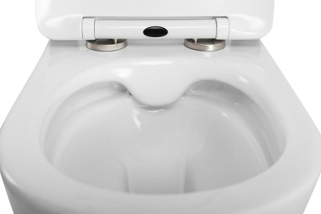 UNO 2.1 Унитаз подвесной безободковый с сиденьем дюропласт soft close BB7006CHR/SC