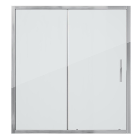 Шторка для ванны Grossman GR-170/2 (140*170) алюминиевый профиль, стекло прозрачное 6мм