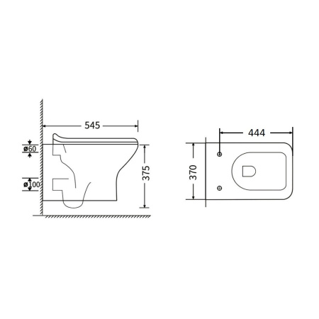 Унитаз Agger GRT02100 сиденье с микролифтом