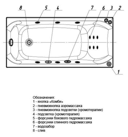 Акриловая ванна Aquatek Альфа 150x70 ALF150-0000025 слив слева, вклеенный каркас