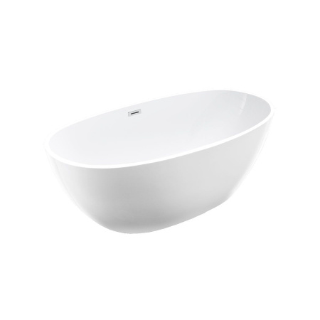 Ванна акриловая Vincea VBT-404-1700, 1700*850*580, цвет белый, слив-перелив в комплекте, хром