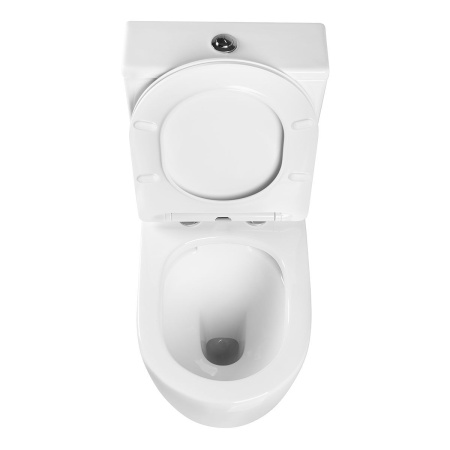 Унитаз-компакт Vincea Evo VT2-34 безободковый, белый, Geberit, ультратонкое сиденье soft-close, P-trap