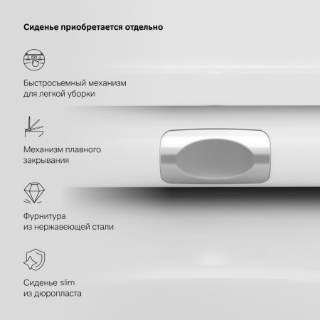 C501700WH Inspire Подвесной унитаз AM.PM FlashClean