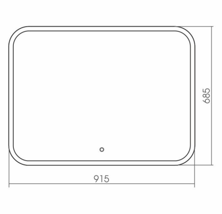 Зеркало Grossman COMFORT 690680 (915x685) с сенсорным выключателем