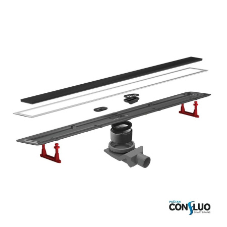 Душевой лоток Pestan Confluo Premium Line 450 Black Glass, 13000291