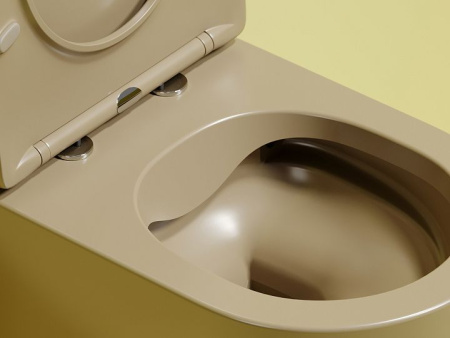 Унитаз Ceramicanova Modena CN6063MC, капучино матовый, безободковый подвесной