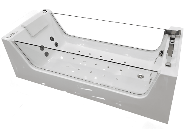Акриловая ванна с гидромассажем Cerutti SPA C-453 180x80