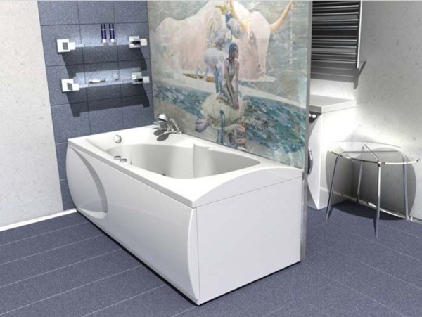 Акриловая ванна Aquatek Европа 180x80 EVR180-0000041 слив слева, вклеенный каркас