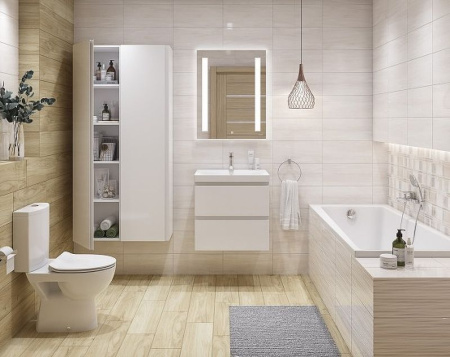 Акриловая ванна с фронтальной панелью и каркасом Cersanit LORENA 160x70 63322 + 63327 + K-RW-LORENA*160n