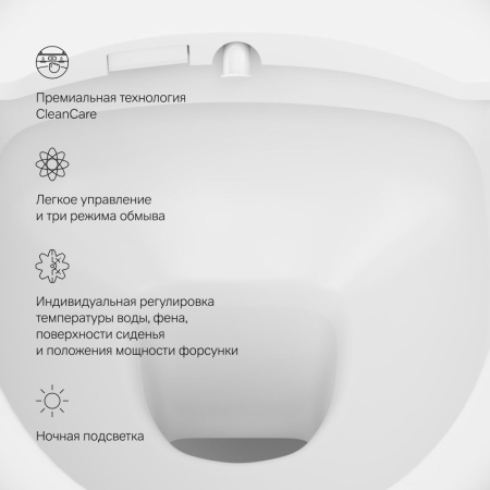 C111739SC Awe Подвесной унитаз AM.PM с электронной крышкой биде Clean Care