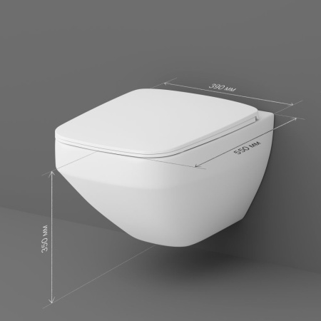 C50A1700SC Inspire V2.0 Подвесной унитаз AM.PM FlashClean с сиденьем микролифт