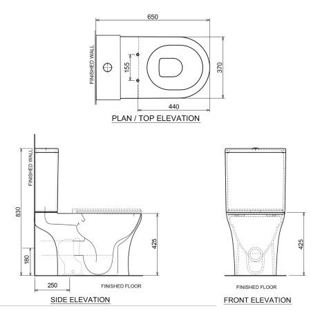 Напольный унитаз RoxenBath Urban Tornado Bidet  600190-01X Rimless Soft Close с функцией биде