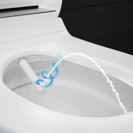 Унитаз-биде подвесной Geberit AquaClean Tuma Comfort 146.294.11.1 безободковый альпийский белый