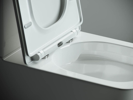 Напольный пристенный унитаз Ceramicanova Cubic Rimless, Белый, CN1803