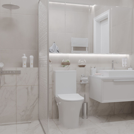 Напольный унитаз RoxenBath Urban Tornado Bidet  600190-01X Rimless Soft Close с функцией биде