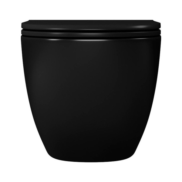 Унитаз подвесной безободковый D&K Matrix DT1396025, черный