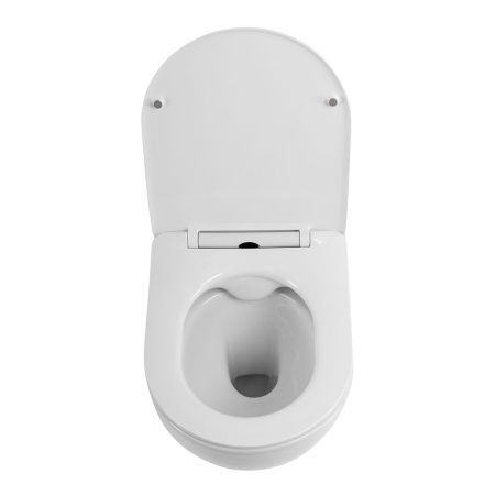 UNO 2.1 Унитаз подвесной безободковый с сиденьем дюропласт soft close BB7006CHR/SC