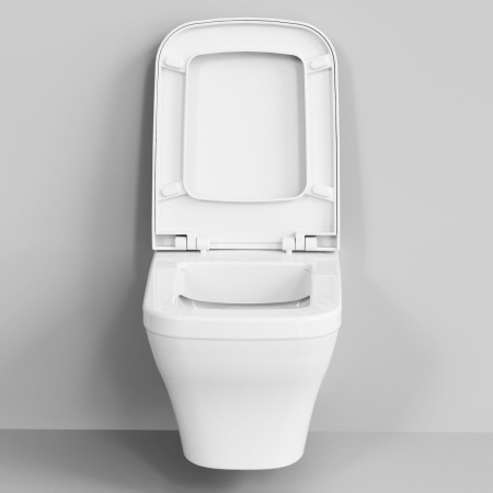 Унитаз Ambassador Benefit 203T20001R (535х340х360) белый, подвесной безободковый с толстой крышкой