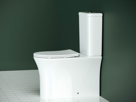Напольный унитаз с бачком Ceramicanova Star Rimless, Белый, CN1904
