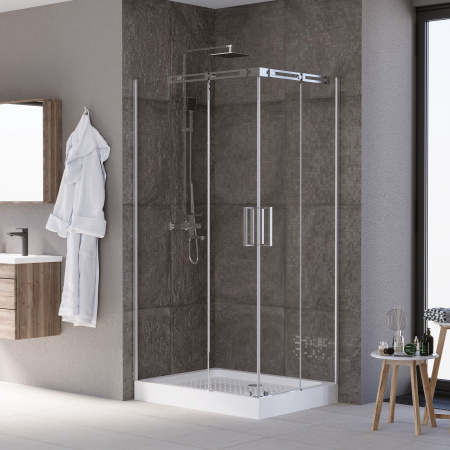 Душевое ограждение Grossman GR-3110L Galaxy 110*80*190 прямоугольник, двери раздвижные