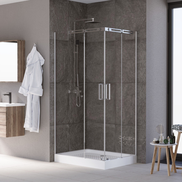 Душевое ограждение Grossman GR-3120L Galaxy 120*80*190 прямоугольник, двери раздвижные