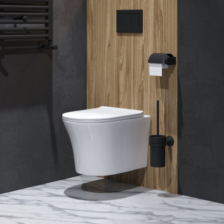 Унитаз Grossman Style GR-4475S (490х365х355) подвесной безободковый с тонкой крышкой