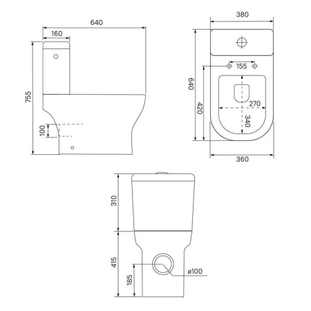 Унитаз-компакт IDDIS Drum безободковый DRU2DSEi24