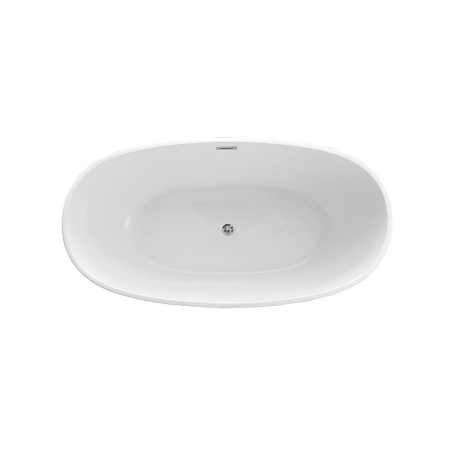 Ванна акриловая Vincea VBT-404-1700, 1700*850*580, цвет белый, слив-перелив в комплекте, хром