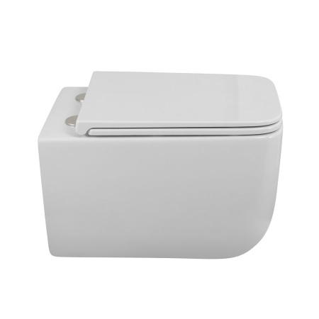 LUCE-TOR Унитаз подвесной безободковый с сиденьем дюропласт soft close, BB076CH-TOR/SC