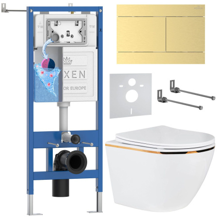 Комплект 6 в 1 RoxenBath StounFix Dual Fresh 868646 (состоит из: 710200, Velar 420300GB, 530110-01G)