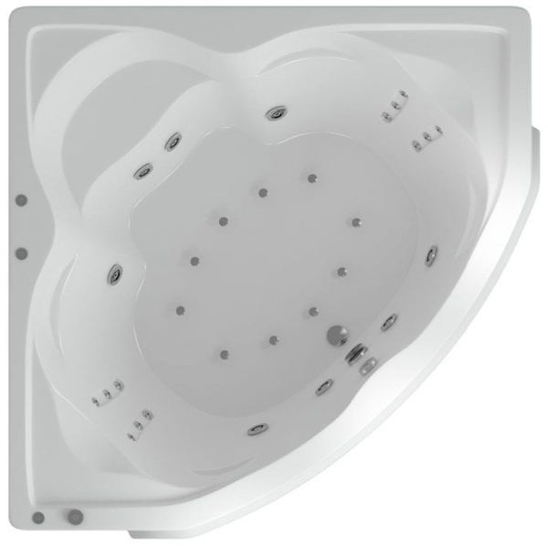 Акриловая ванна Aquatek Сириус 165x165 SIR164-0000002 вклеенный каркас, фронтальный экран